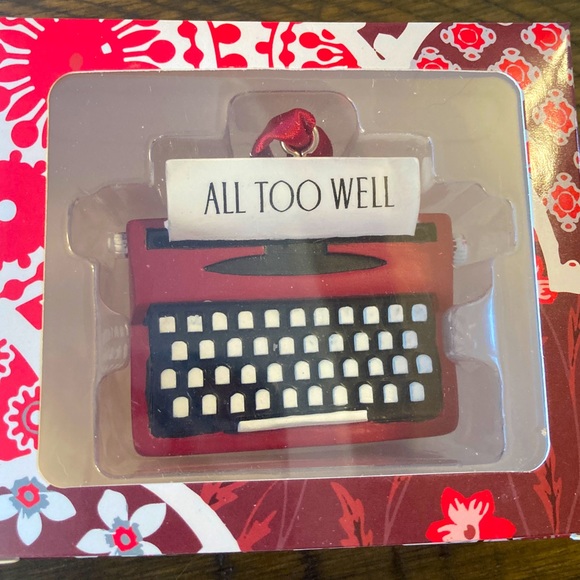 Taylor Swift Other - NEW Taylor Swift All Too Well Typewriter Ornament NIB Red
